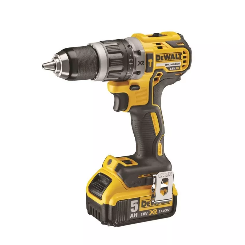 Juhtmeta puur DeWALT DCD796P2 18V Li-Ion 5Ah Padrunita 13 mm, 2 käiku, 1,8 kg
