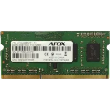 SO-DIMM DDR3 sülearvuti mälu AFOX 8GB 1333MHz 1.35V ühe kanaliga 1x8GB