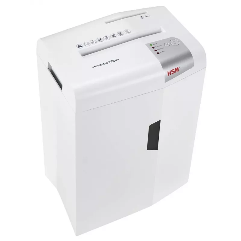 HSM shredstar X6pro dokumendipurustaja, 2 x 15 mm + eraldi CD-lõikemehhanism
