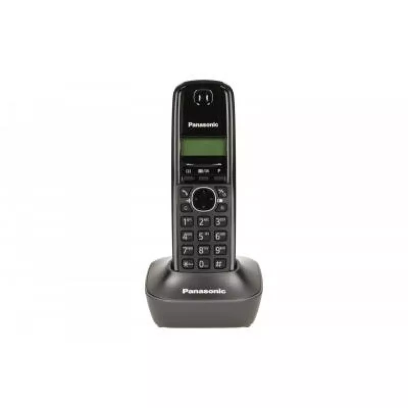 DECT telefon Panasonic KX-TG1611, must, 1,9 GHz, 1,25-tolline ekraan, kuni 15 h kõneaega, 50-kontaktiline telefoniraamat