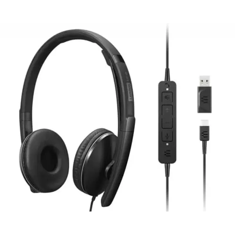 Lenovo 4XD1M45627 kõrvaklapid/peakomplekt Juhtmega ühendatud Peapael USB USB-C Must