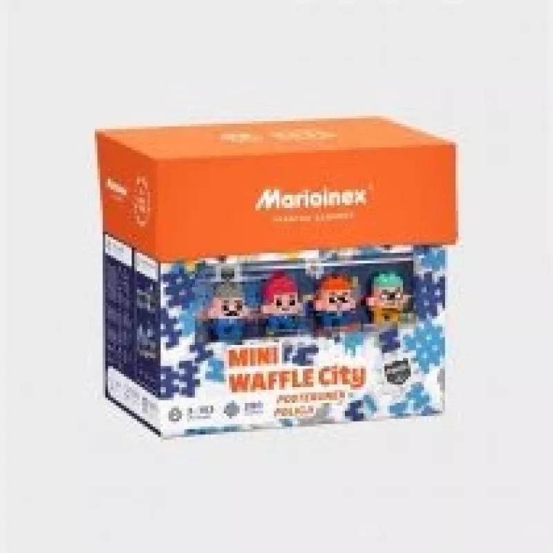 MARIOINEX Mini Waffle City Politseijaama ehitusklotsid, 280 tükki