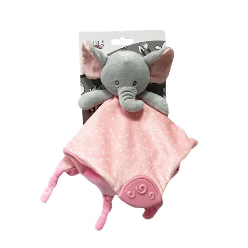 TULILO Milly roosa elevant 25 x 25 cm, pehme pehme mänguasi beebidele