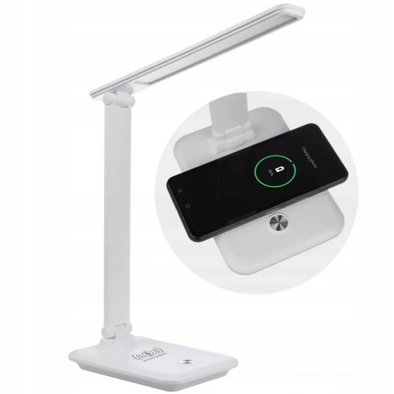 MACLEAN MCE616W 9W LED laualamp sisseehitatud Qi juhtmevaba laadijaga