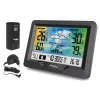 Hygrometer Thermometer GreenBlue GB540 — indoor 0–50°C / outdoor -20–65°C, DCF kell, väliandur 60 m, must