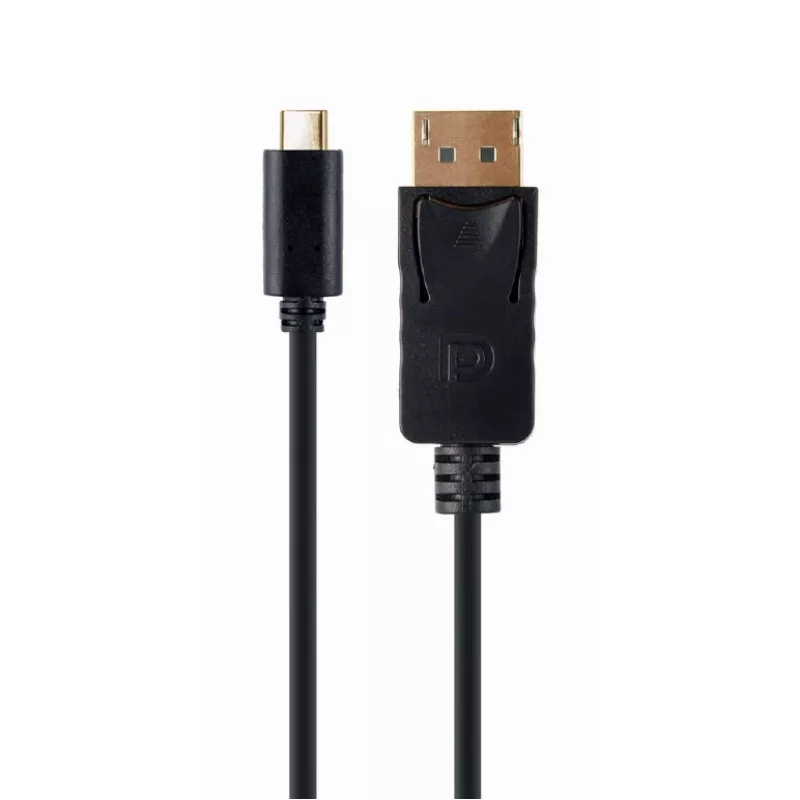 USB graafikaadapter Gembird A-CM-DPM-01 USB-C-ga, toetab kuni 3840×2160, USB 2.0 / 3.2 Gen 2, must, 2 m kaabel