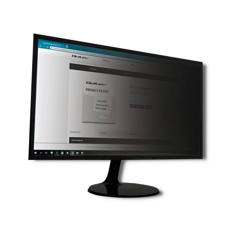 Privaatsusfilter Qoltec 51061 61 cm (24 tolli) monitorile