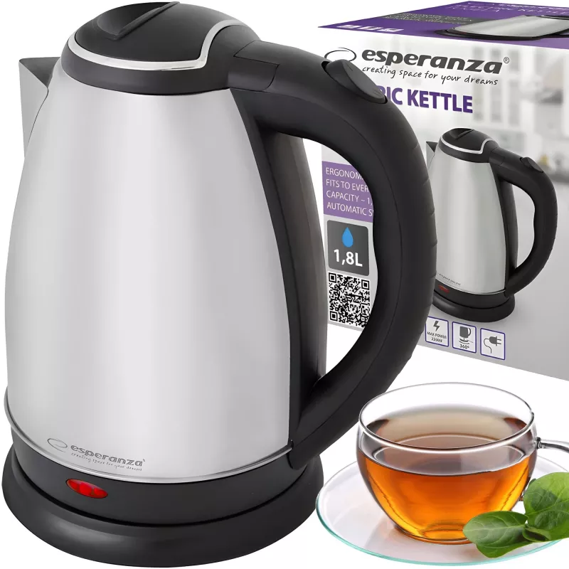 Esperanza EKK104X Elektriveekeetja 1.8 L 2200 W Roostevaba teras