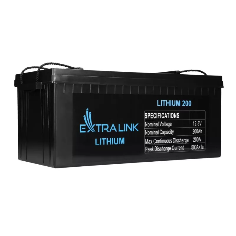 Extralink EX.30479 tööstuslik laetav liitiumraudfosfaat- (LiFePO4) aku, 12,8 V, 200 Ah