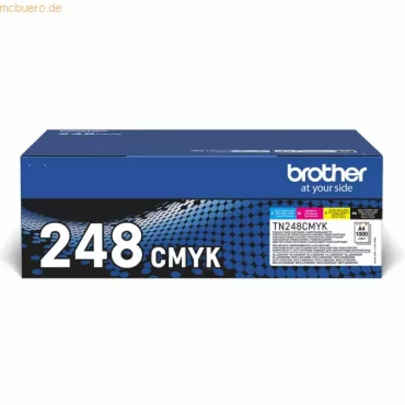 Brother TN-248VAL toonerikassett 4 tk Originaal Must, Tsüaan, magenta, Kollane