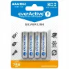 Laetavad AAA NiMH patareid everActive EVHRL03-800 – 1,2 V, 4 tk, silindrilised 44,5×10,5 mm