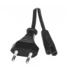 Savio CL-100 toitekaabel must 1,8 m IEC tüüp E (3,4 mm, 3,1 mm) IEC C7