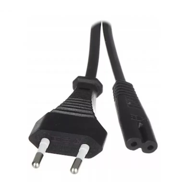 Savio CL-100 toitekaabel must 1,8 m IEC tüüp E (3,4 mm, 3,1 mm) IEC C7