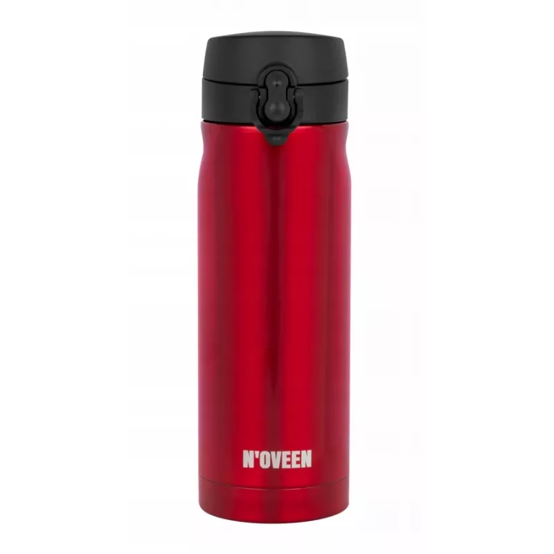 Termopudel NOVEEN TB825 400 ml — isoleeritud roostevabast terasest jooginõu, punane