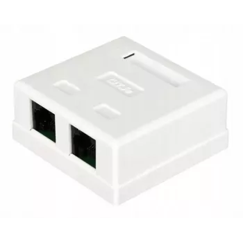 Juhtmepistik Alantec GN002 2×RJ45 emane-emane valge sirge plastik