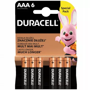 Aku Duracell AAA R03 6 tk