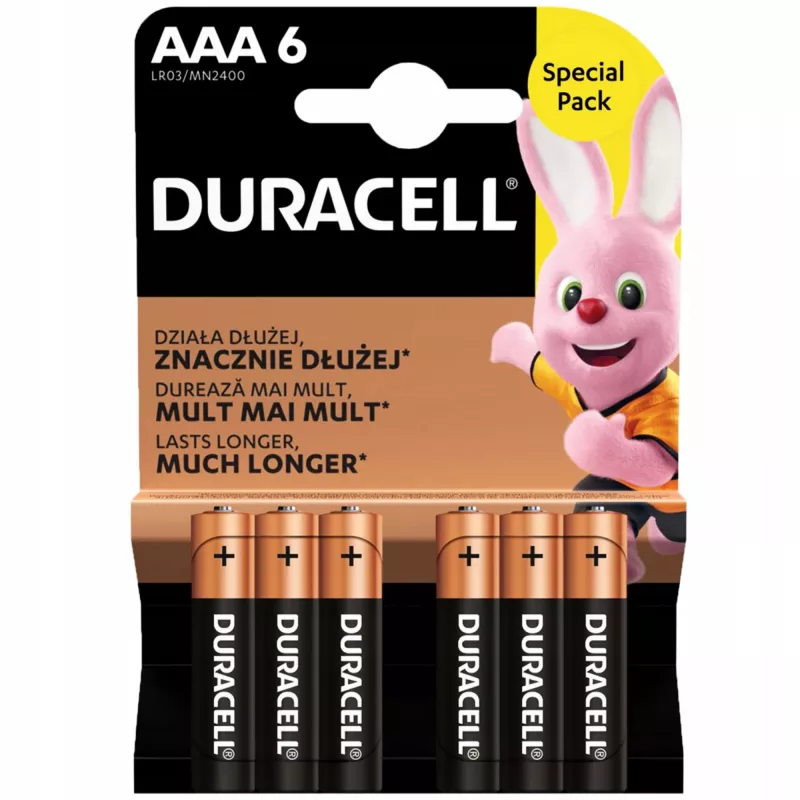 Aku Duracell AAA R03 6 tk