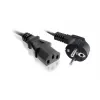 Toitekaabel SAVIO CL-146 — 3 m, IEC C13 IEC tüüp E, must