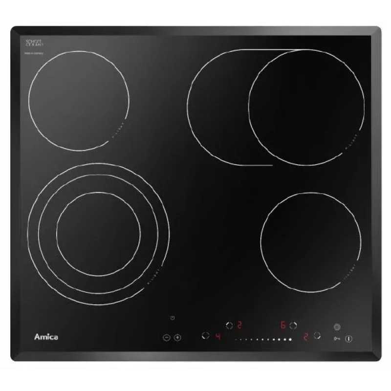 Keraamiline pliit Amica Pc 6411FTS lapseluku taimeriga