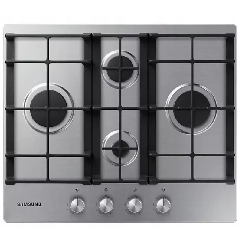 Samsung NA64H3010BS roostevabast terasest sisseehitatud 56 cm gaasipliit 4 tsooniga