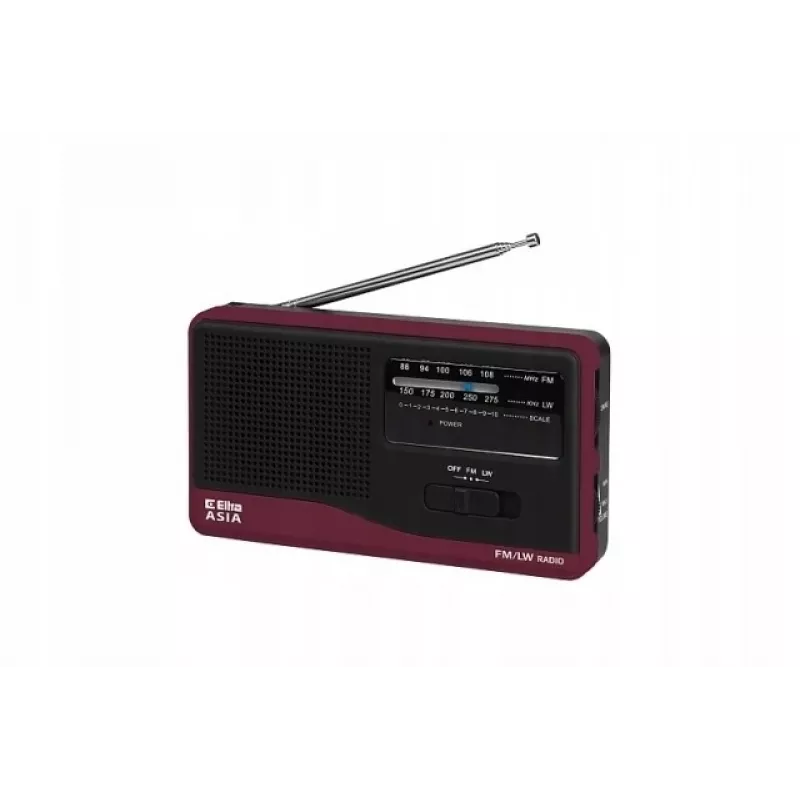Kaasaskantav raadio Eltra Asia Must — mudel kompaktne AM/FM vastuvõtja