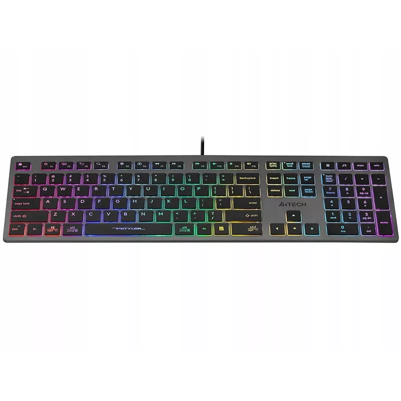 Juhtmega klaviatuur A4Tech FSTYLER FX60H neoonvalgustusega