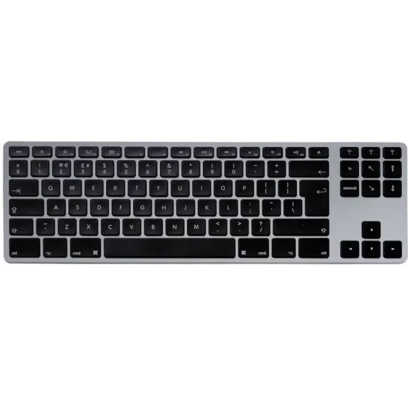 Mehaaniline klaviatuur Matias FK408BTB-UK Tenkeyless Bluetooth alumiiniumist kosmosehall