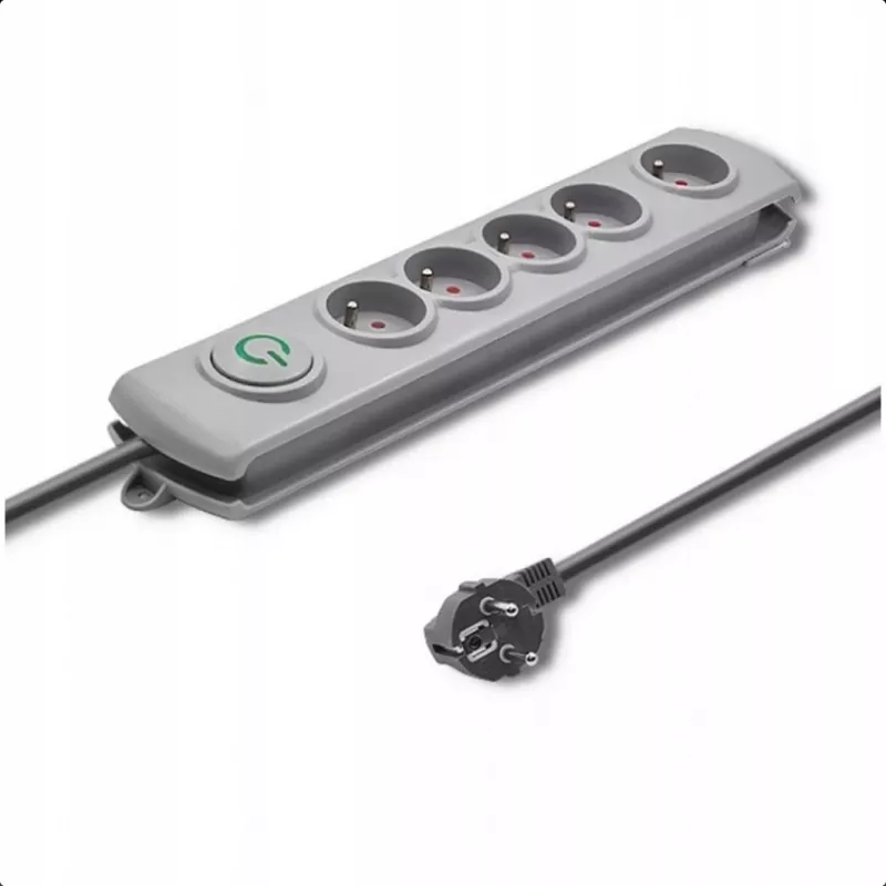 Liigpingekaitse Qoltec 50270 Hall 5 vahelduvvoolupistikut 230 V