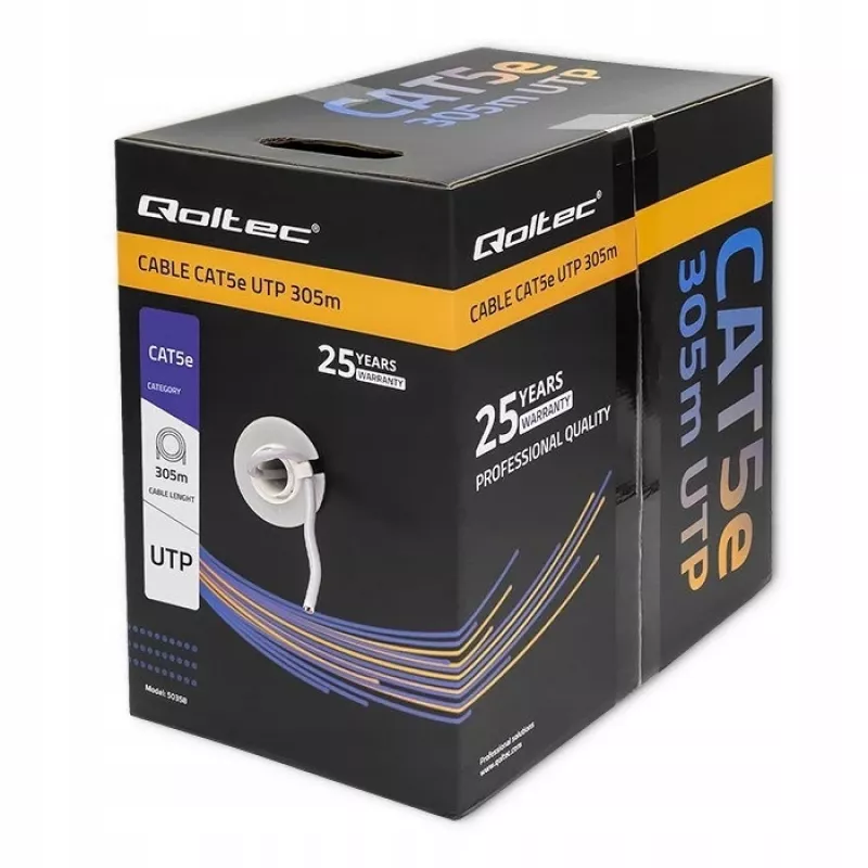 Qoltec Patchcord UTP kaabel CAT5E, 305m