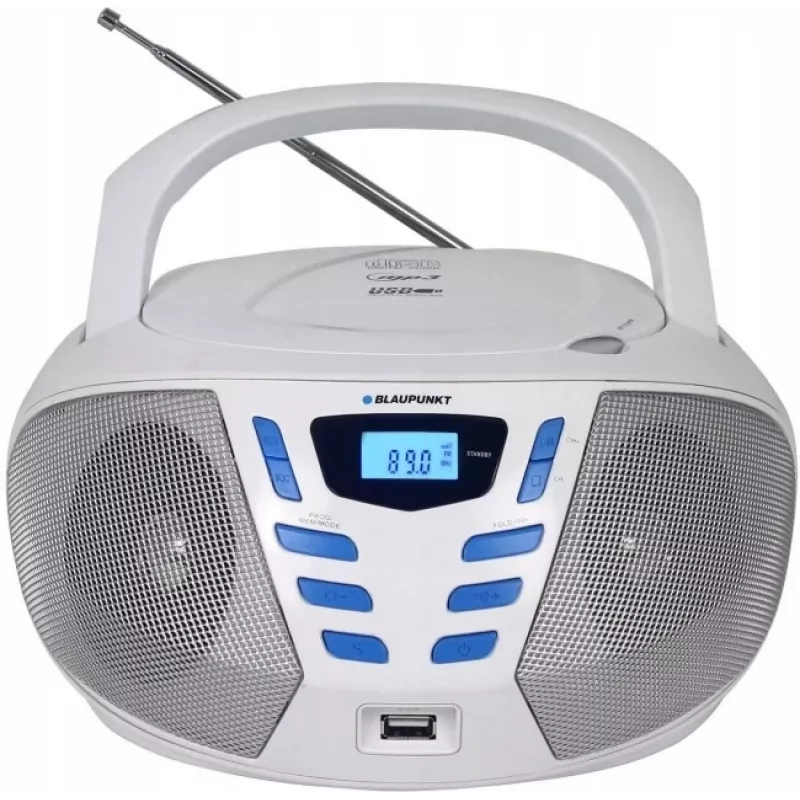 Blaupunkt BB7-WH kaasaskantav stereosüsteem Digitaalne 2.4 W FM Hall MP3 taasesitus