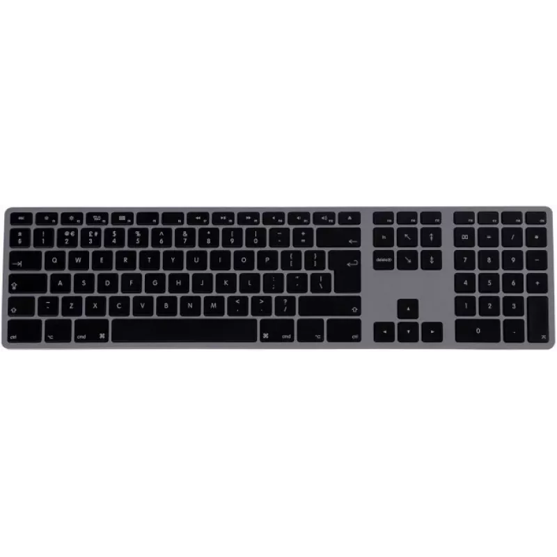 Klaviatuur Matias FK318B-UK Alumiiniumist Mac Hub 2xUSB Kosmosehall — Mehaaniline Maciga ühilduv klaviatuur integreeritud USB-jaoturiga