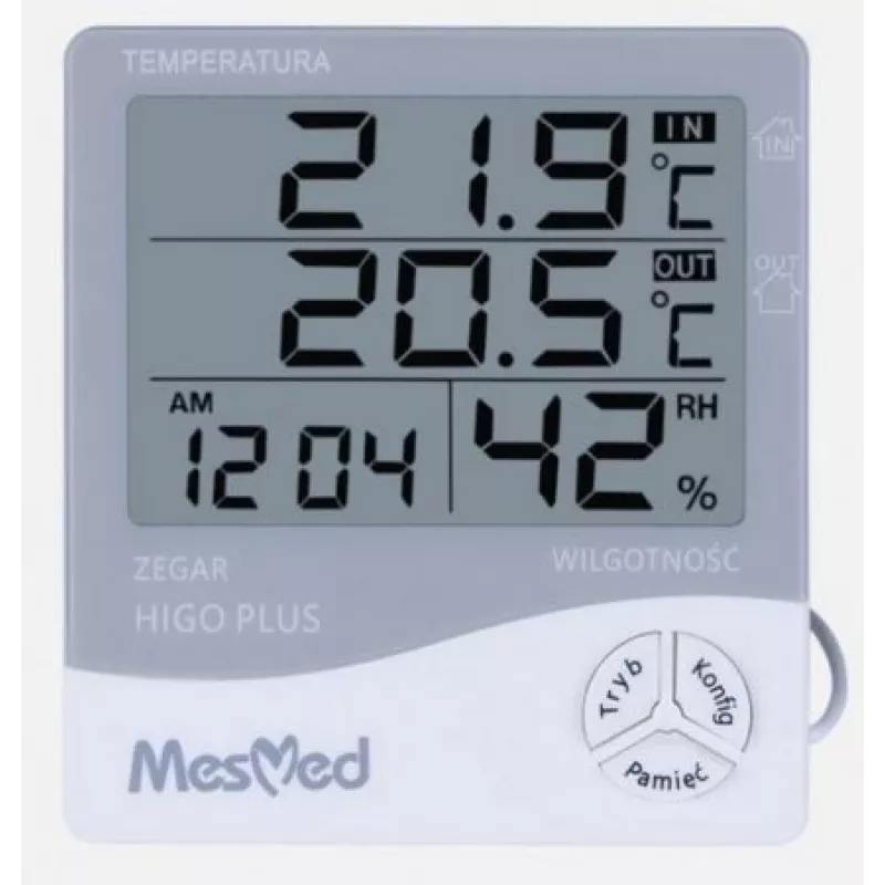 Digitaalne hügromeeter Mesmed MM-778 Higo Plus — temperatuuri ja niiskuse kuvamine