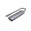 USB-hub Unitek P5+ — 5 porti (4 × USB 3.2 Gen 2 Type-A), USB 3.2 Gen 1 host, 5 Gbit/s, 10 W PD, alumiinium, hall