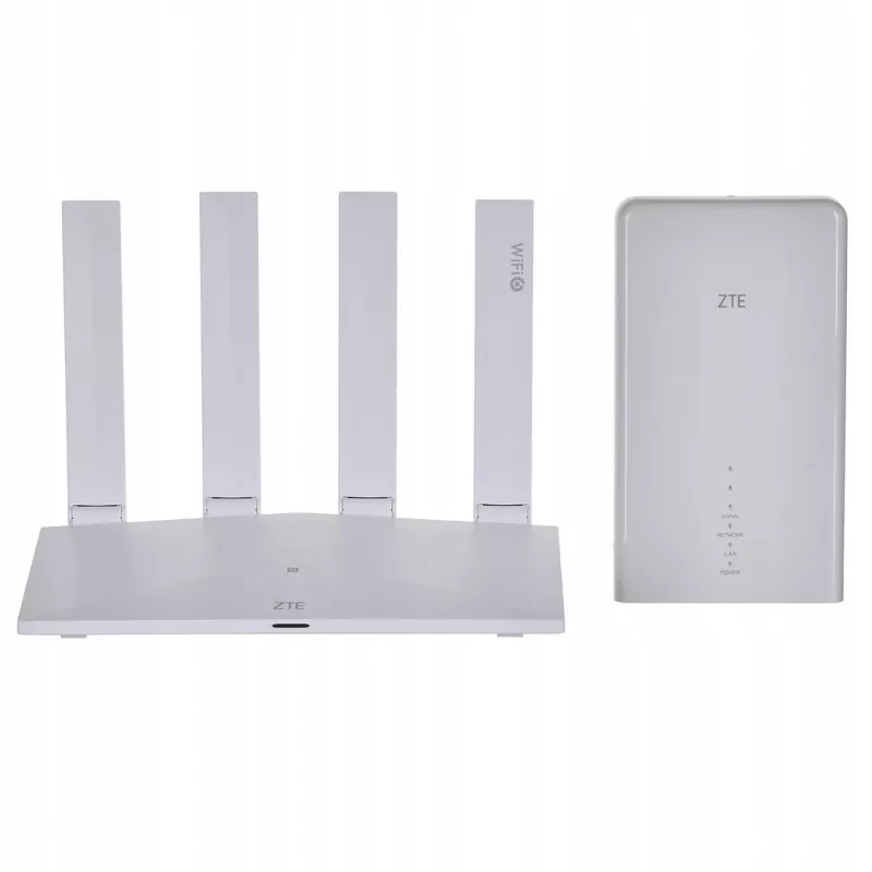 Wi-Fi ruuteri komplekt ZTE MC889 koos 5G LTE välisseadmega, Wi-Fi 6, kaheribaline 2,4/5 GHz, 160 MHz, 5x Gigabit porti, PoE, IP65 välistingimustes