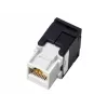RJ45 juhtmepistik Alantec MB001, sirge emane, kullatud kontaktid, AWG 22/24, 568 A, termoplast, must/valge