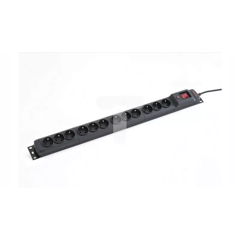 Armac Multi M12 | Pikendusjuhe | liigpingekaitse, 12 pistikupesa, 5 m kaabel, must