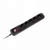 Pistikupesade riba Armac ARC5 must 5 vahelduvvoolupesaga 250 V 5 m
