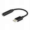 Kaabliadapter SAVIO AK-35/B USB Type‑C (3.1) isane 3,5 mm emasele, must