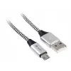 USB-kaabel Tracer TRAKBK46928 1 m USB A Micro-USB B Must Hõbedane