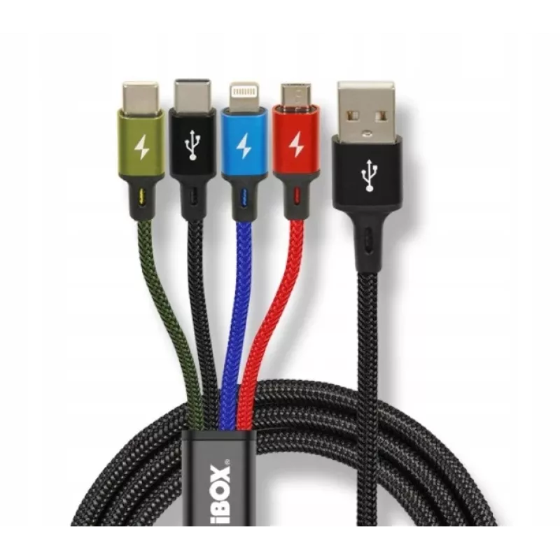 Universal 4 in 1 charging kaabel I-BOX USB IKUM4W1