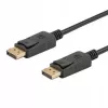 Savio CL-137 DisplayPort-kaabel 3 m Must