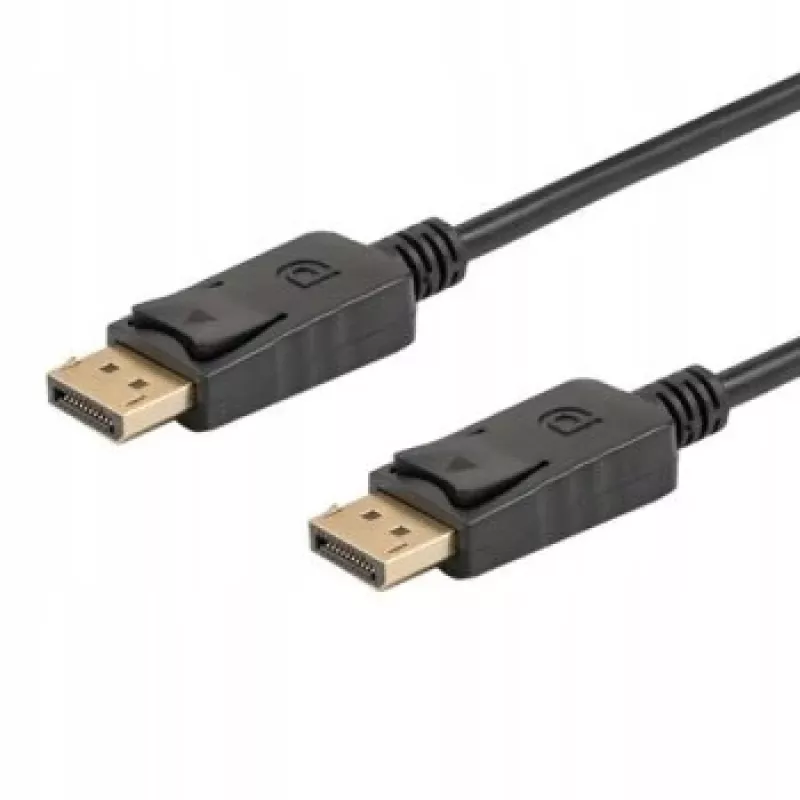 Savio CL-137 DisplayPort-kaabel 3 m Must