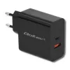 Toiteadapter QOLTEC 51716 — vahelduvvool 220–240 V kuni 20 V 3 A (63 W), must, siseruumides kasutatav universaalne laadija