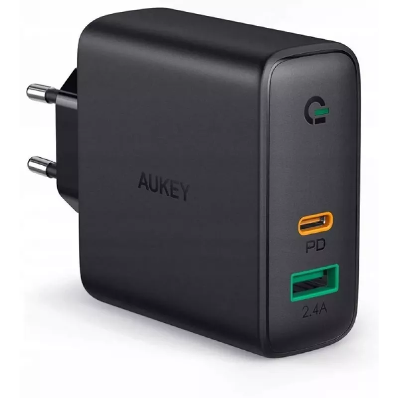 Seinalaadija PA-D3 2xUSB Power Delivery (1xUSB+1xUSB C) 5.4A 60W Dynamic Detect