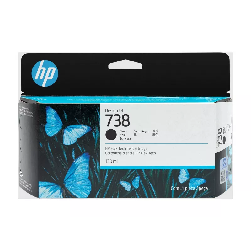Tindikassett HP 498N4A 738 Must ühilduv HP printeritega, asendusmust tindikassett