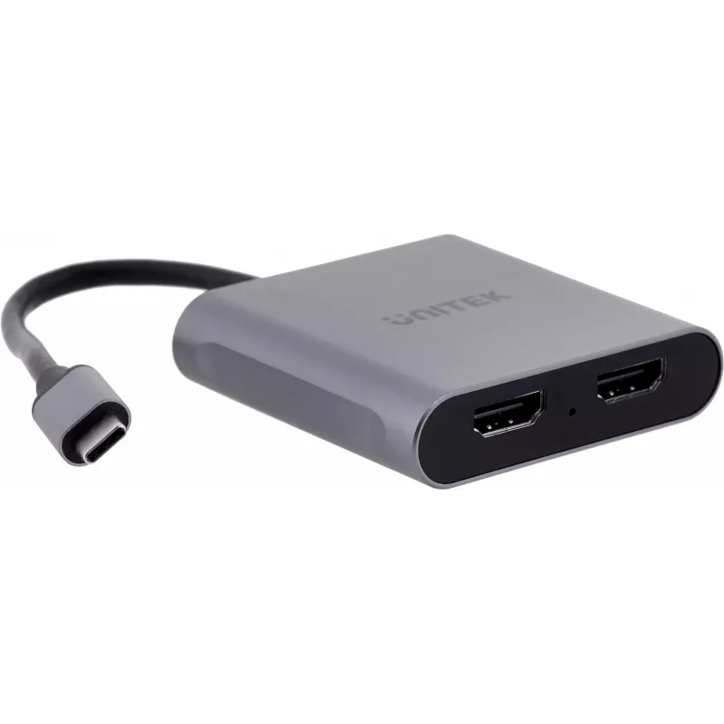 UNITEK ADAPTER USB-C, 2x HDMI, 4K@60HZ, MST, V1404B (V1404B)