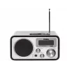 Kaasaskantav raadio ELTRA Kormoran analoog FM LW LCD must hõbedane