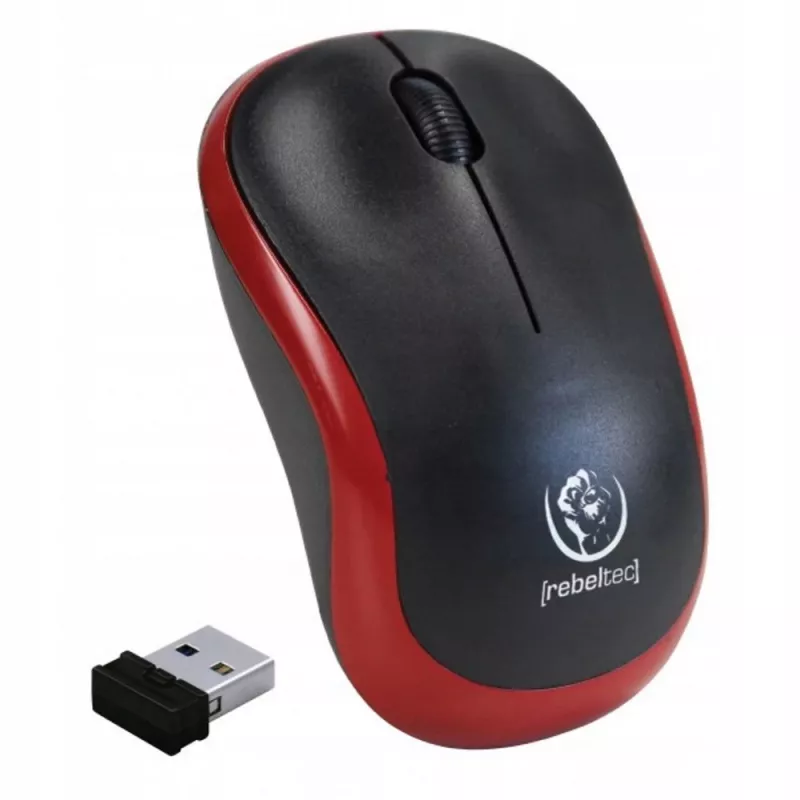 Juhtmevaba optiline hiir Rebeltec METEOR punane RBLMYS00049 USB