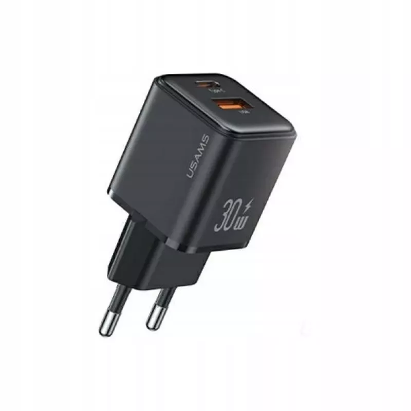 usams laadimisadapter USB‑C + USB‑A PD 3.0 30W CC189TC01