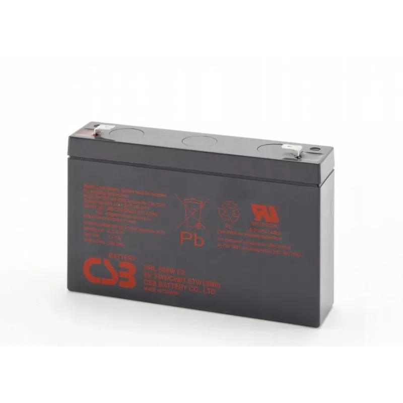 Laetav pliiaku csb HRL634WF2 6V 9Ah varutoiteks ja UPS-iks